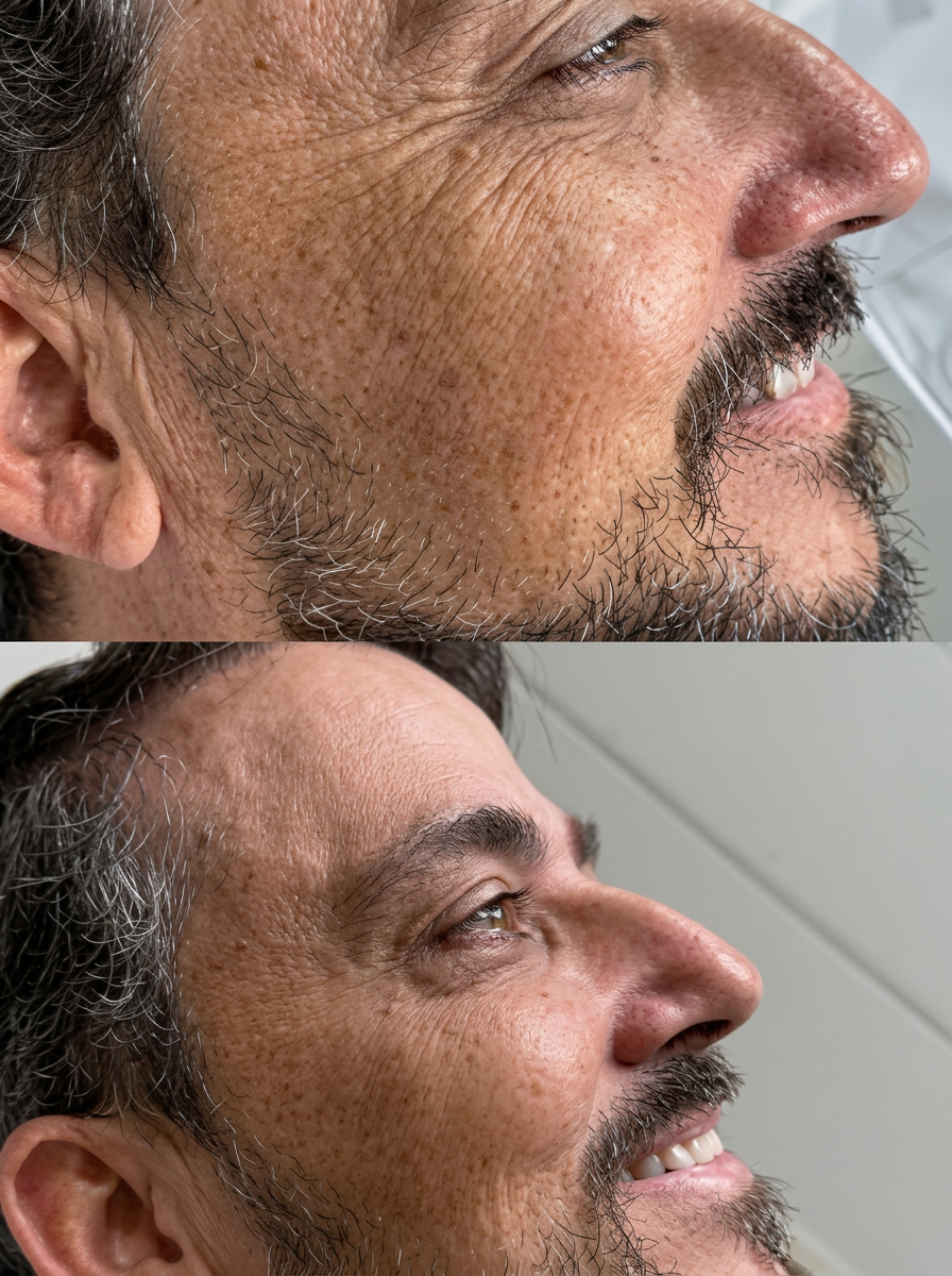 Antes e depois — Harmonização Masculina